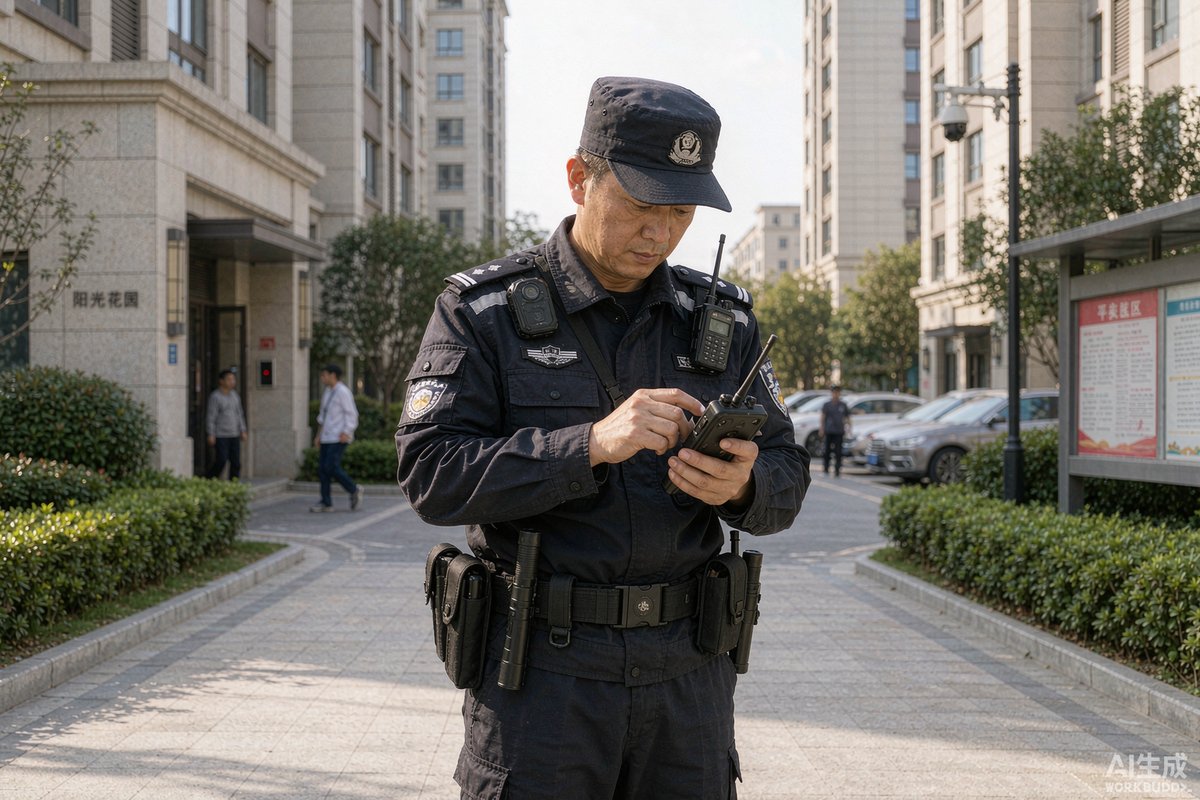 大型超市中警用平衡车执行巡逻任务